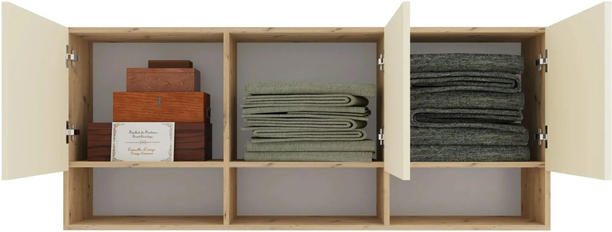 Dormitor Haaus Malmo V17 140x200 (Artisan Oak/Clay)