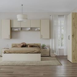 Dormitor Haaus Malmo V17 160x200 (Artisan Oak/Clay) Thumb