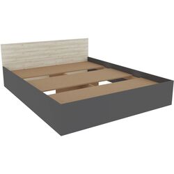 Dormitor Haaus Malmo V2 140x200 (White Oak/Anthracite) Thumb