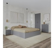 Спальня Haaus Malmo V2 140x200 (White Oak/Anthracite)