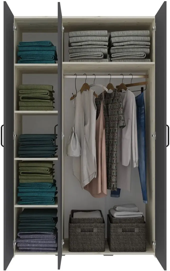 Спальня Haaus Malmo V3 140x200 (White Oak/Anthracite)