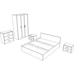 Dormitor Haaus Malmo V4 140x200 (Artisan Oak/Clay) Thumb