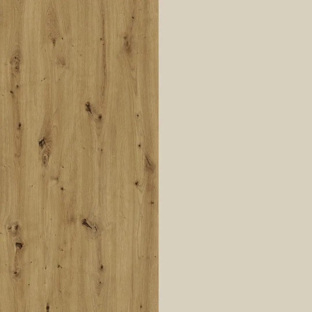 Dormitor Haaus Malmo V4 140x200 (Artisan Oak/Clay)