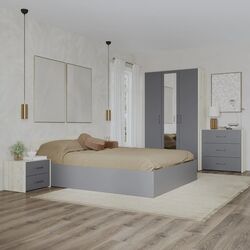 Спальня Haaus Malmo V4 160x200 (White Oak/Anthracite)