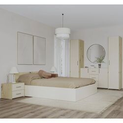 Dormitor Haaus Malmo V5 140x200 (Artisan Oak/Clay)