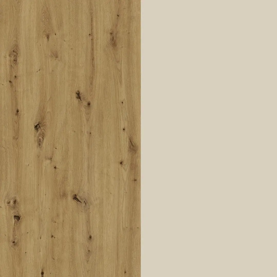Dormitor Haaus Malmo V5 160x200 (Artisan Oak/Clay)