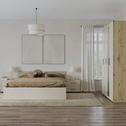 Dormitor Haaus Malmo V7 140x200 (Artisan Oak/Clay) Thumb