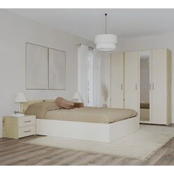 Dormitor Haaus Malmo V7 140x200 (Artisan Oak/Clay)