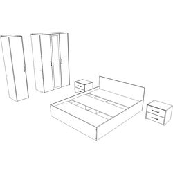 Dormitor Haaus Malmo V7 160x200 (Artisan Oak/Clay) Thumb