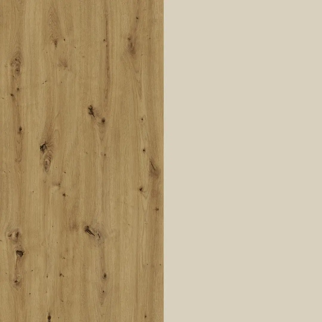 Dormitor Haaus Malmo V7 160x200 (Artisan Oak/Clay)