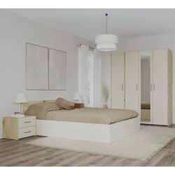 Dormitor Haaus Malmo V7 160x200 (Artisan Oak/Clay)