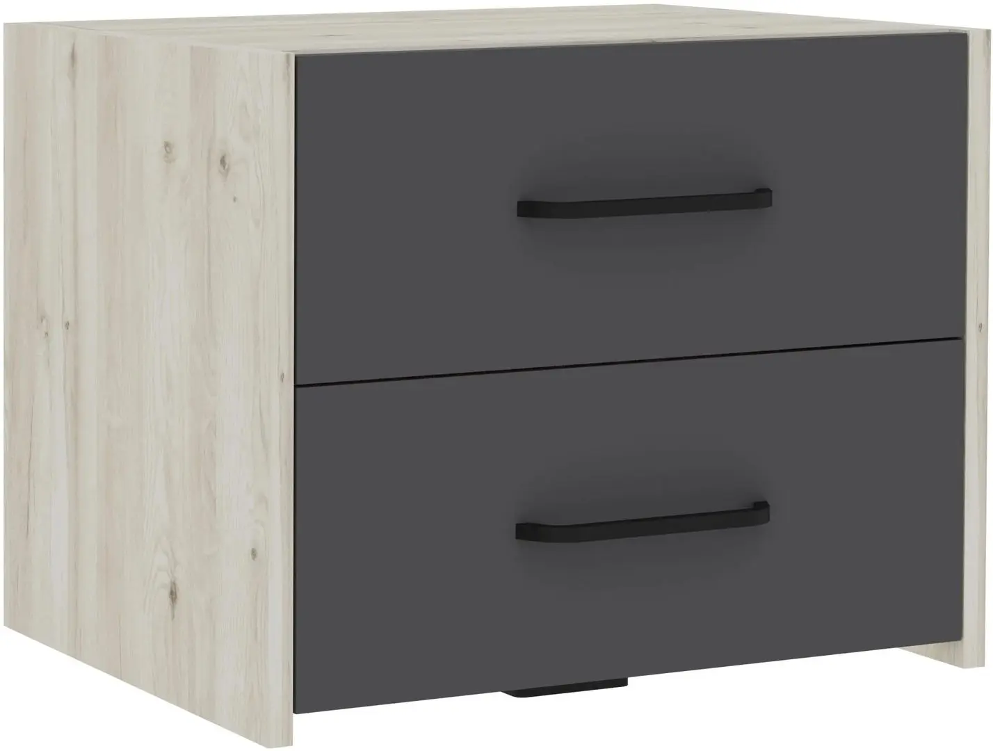 Dormitor Haaus Malmo V7 160x200 (White Oak/Anthracite)