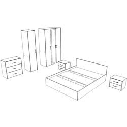 Dormitor Haaus Malmo V8 160x200 (Artisan Oak/Clay) Thumb