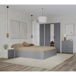 Спальня Haaus Malmo V8 160x200 (White Oak/Anthracite)