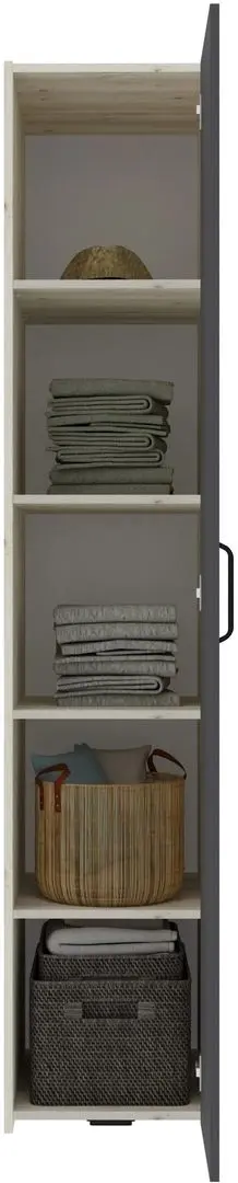 Dormitor Haaus Malmo V9 140x200 (White Oak/Anthracite)