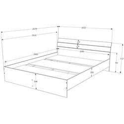 Dormitor Haaus Paris (White/Natural Wood) Thumb