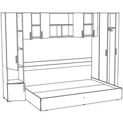 Dormitor Ideal Mobila Iulia (Wenge/Sonoma Oak) Thumb
