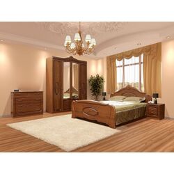 Dormitor Ideal Mobila Katrin (Walnut)