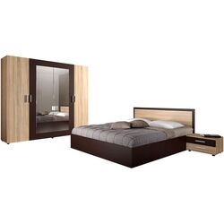 Dormitor Ideal Mobila Adele (Wenge/Sonoma Oak) Thumb