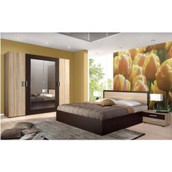 Dormitor Ideal Mobila Adele (Wenge/Sonoma Oak) Thumb