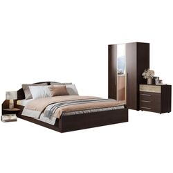 Спальня Ideal Mobila Alaska (Wenge/Sonoma Oak) Thumb