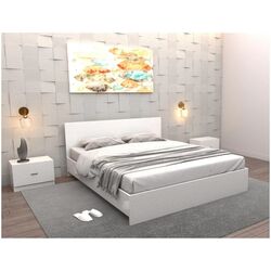 Pat + noptiere  Ideal Mobila Alex 46813 (White)