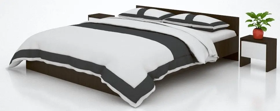 Dormitor Ideal Mobila Alin (Wenge/White)