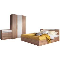 Dormitor Ideal Mobila Andrei (Sonoma Oak/White) Thumb