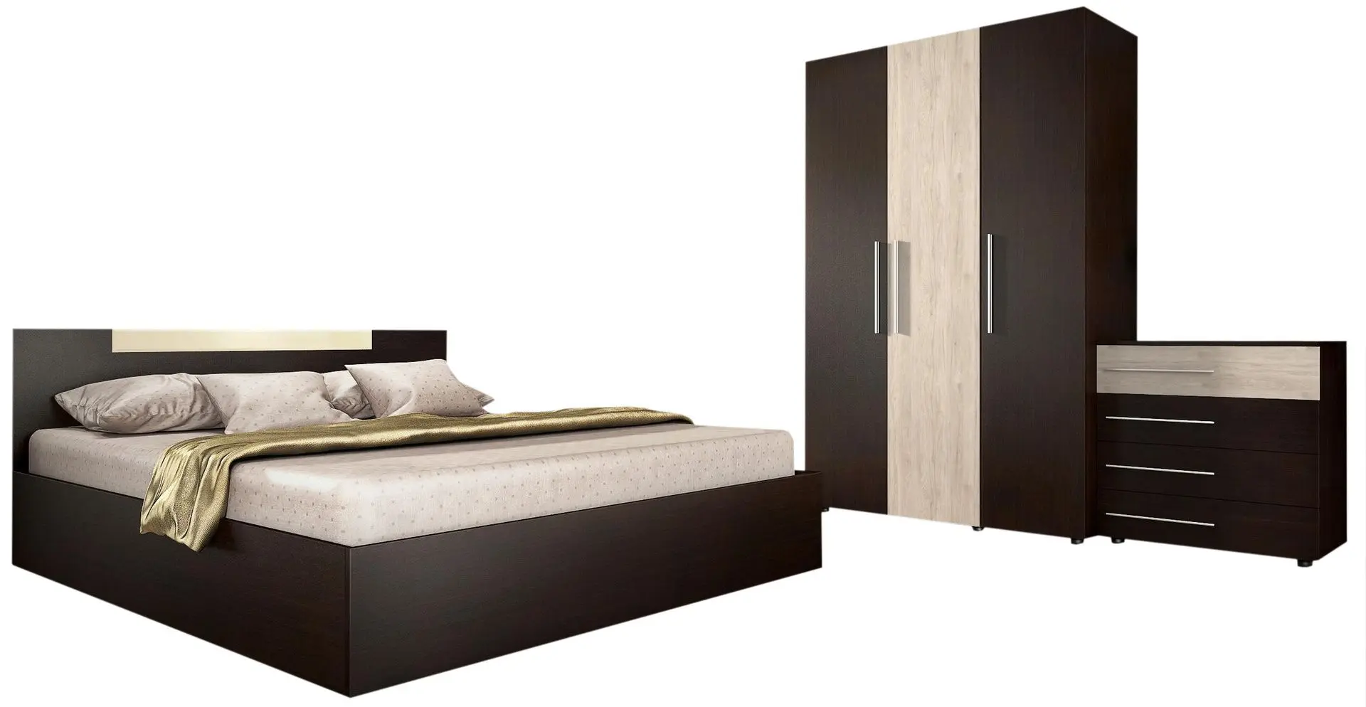 Спальня Ideal Mobila Andrei (Wenge/Sonoma Oak) - 2