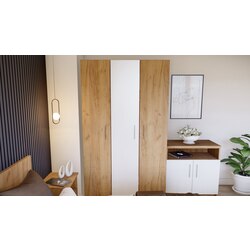 Dormitor Ideal Mobila Aura (Sonoma Oak/White) Thumb