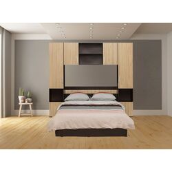 Dormitor Ideal Mobila Cindy (Wenge/Sonoma Oak)