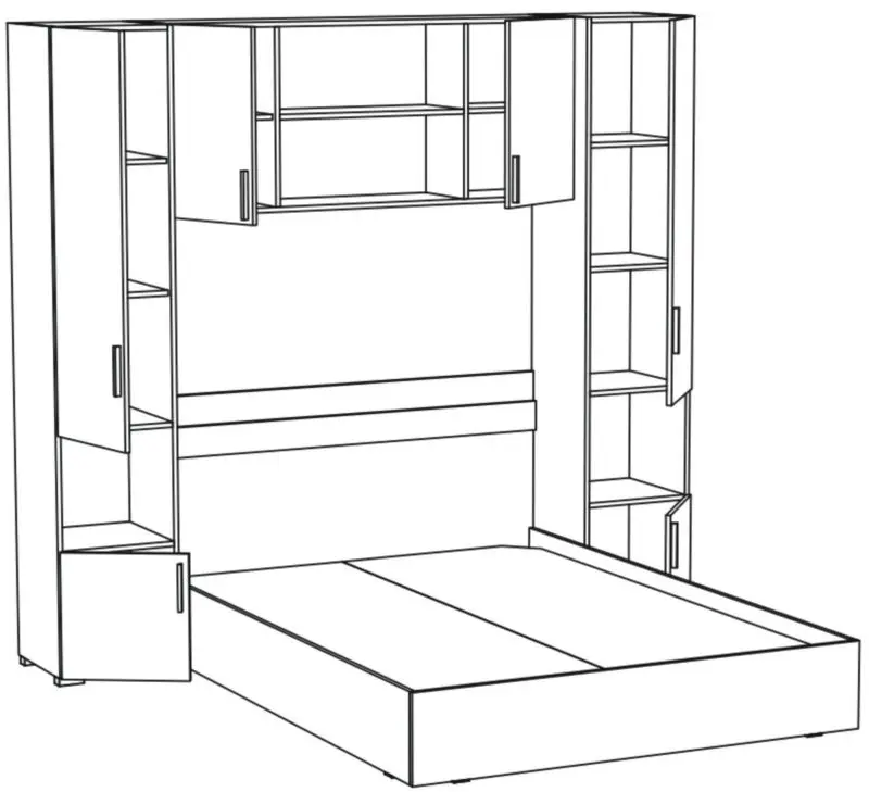 Dormitor Ideal Mobila Cindy (Wenge/Sonoma Oak) - 4