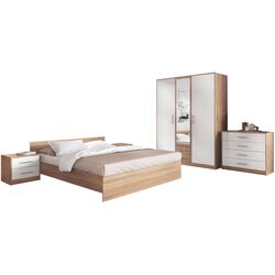 Dormitor Ideal Mobila Gabriel (Sonoma Oak/White) Thumb