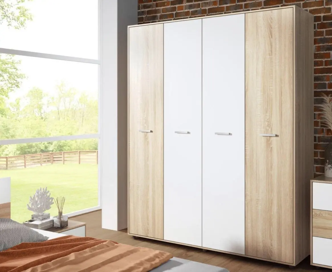 Dormitor Ideal Mobila Iris (Sonoma Oak/White) - 2