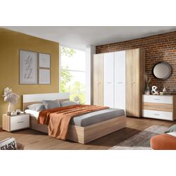 Dormitor Ideal Mobila Iris (Sonoma Oak/White)