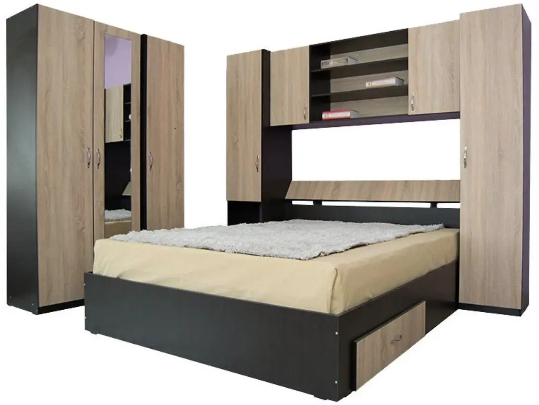 Dormitor Ideal Mobila Iustin (Wenge/Sonoma Oak) - 2