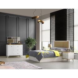 Dormitor Ideal Mobila Klas (White/Sonoma Oak) Thumb