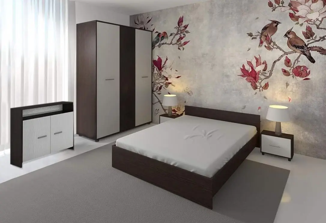 Спальня Ideal Mobila Lavinia (Wenge/White)