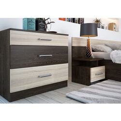 Dormitor Ideal Mobila Lesi (Sonoma Oak/Wenge) Thumb