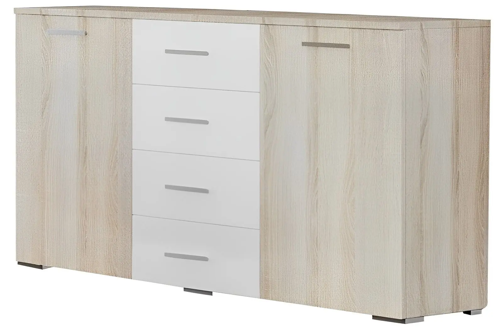Dormitor Ideal Mobila Lileya (Sonoma Oak/White) - 4
