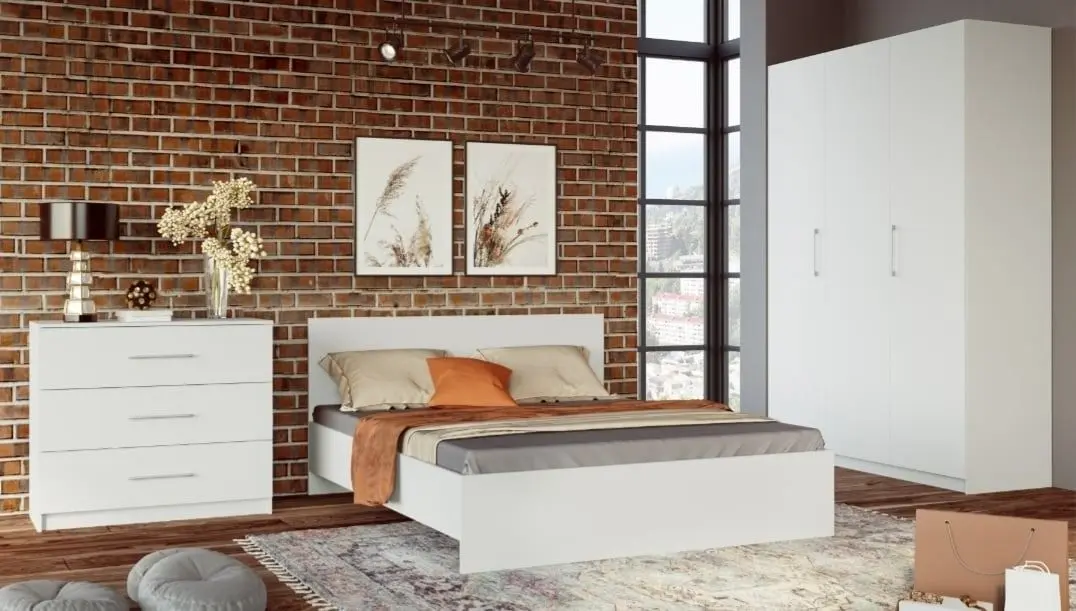 Dormitor Ideal Mobila Linda (White)