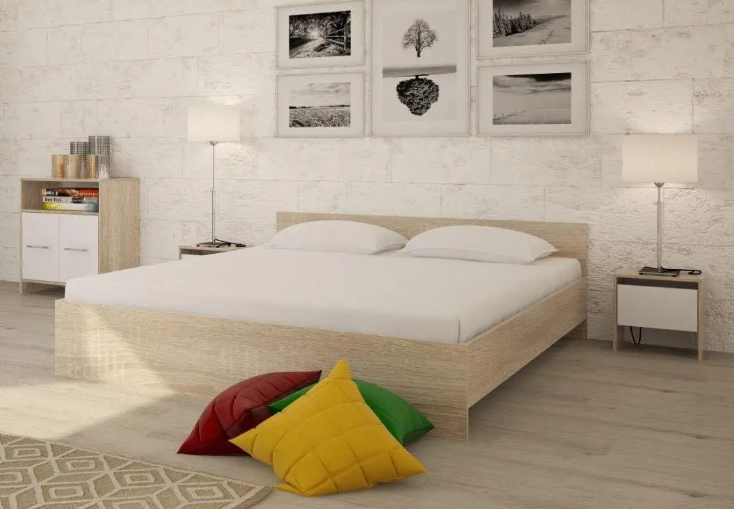 Dormitor Ideal Mobila Luca (Sonoma Oak/White) - 2