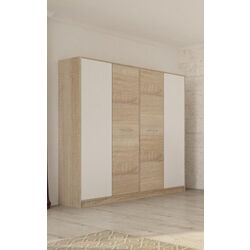 Dormitor Ideal Mobila Luca (Sonoma Oak/White) Thumb