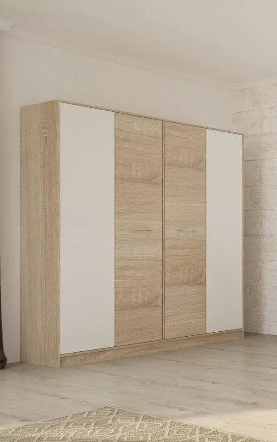 Dormitor Ideal Mobila Luca (Sonoma Oak/White) - 3