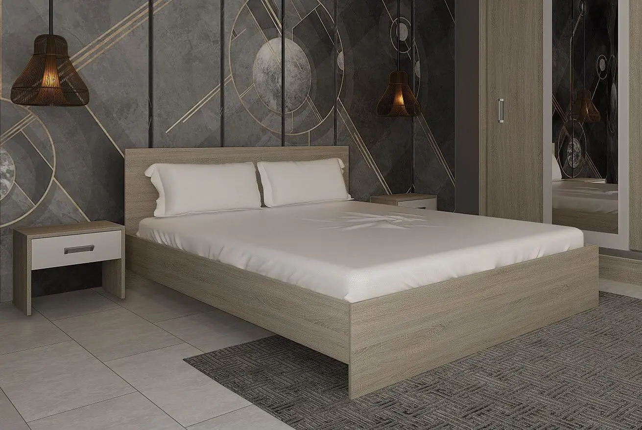 Dormitor Ideal Mobila Masha Dressing (Sonoma Oak/White) - 2