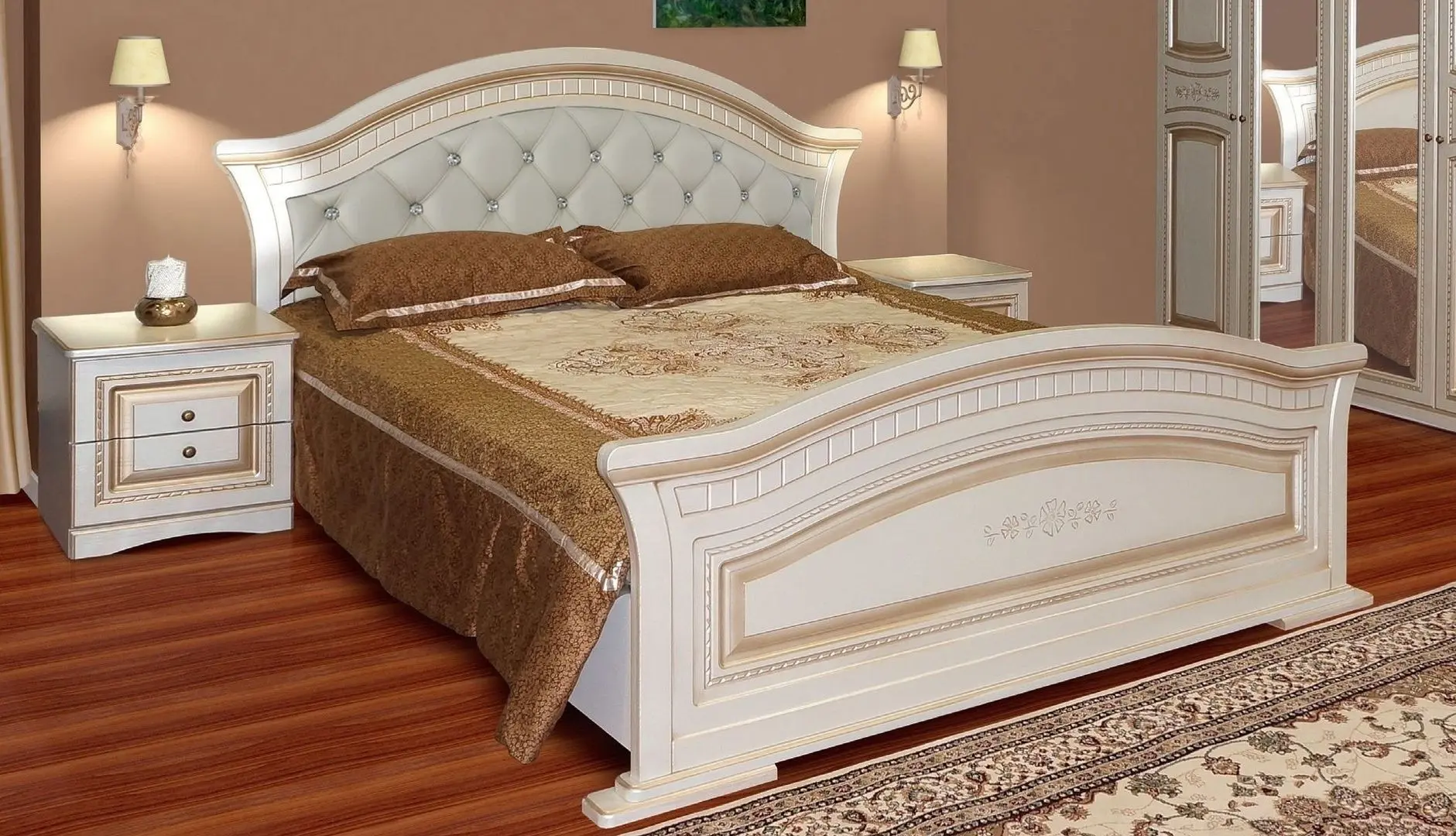 Dormitor Ideal Mobila Nikol (White) - 5