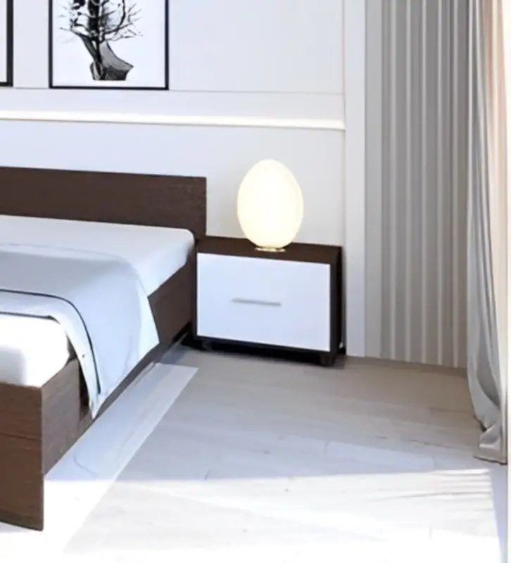 Dormitor Ideal Mobila Nova C359 (Wenge/White)