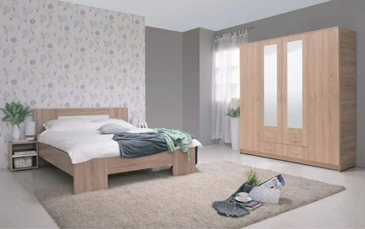 Dormitor Ideal Mobila Romeo (Sonoma Oak)