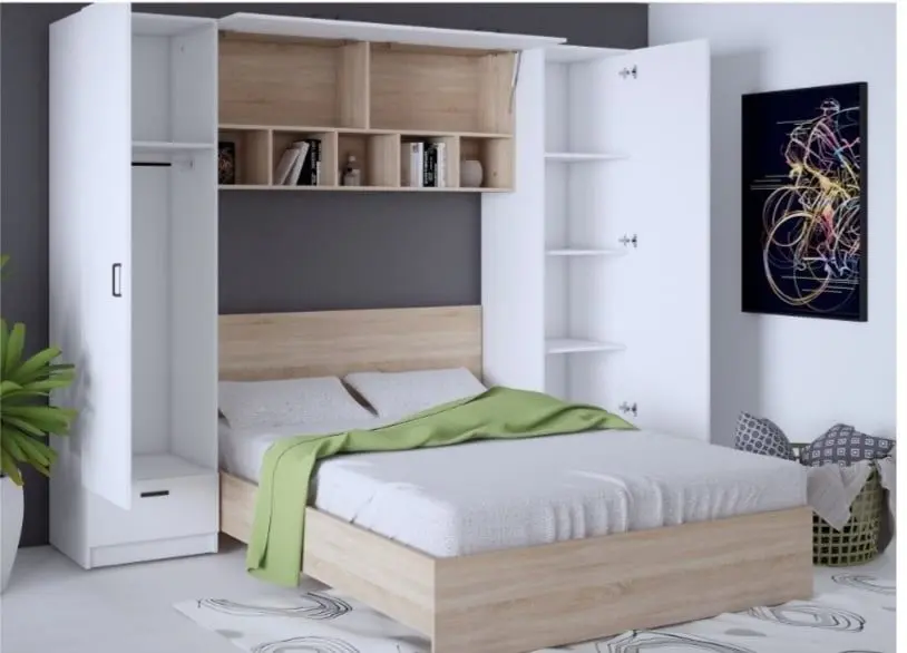 Спальня Ideal Mobila Tineret (White/Sonoma Oak) - 4