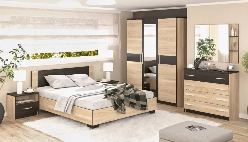 Dormitor Ideal Mobila Vali (Wenge/Sonoma Oak)